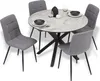 Homestyle4u Essgruppe mit 4 Stühlen 5 tlg Esstisch rund 110 Produktbild-Vorschau 6
