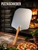 Aluminium Pizzaschieber mit Holzgriff Drehbarer Griff Produktbild-Vorschau 1