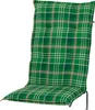 Auflage Hochlehner Milano 2395 grün-braun kariert 120x49x6 Produktbild-Vorschau 1