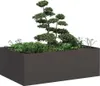 vidaXL květináč černý 120x80x40 cm ocelový Náhled obrázku produktu 2