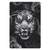 MuchoWow® Mauspad Mousepad Tiger zwischen den Blumen - Produktbild-Vorschau 1