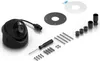 A black security camera and its accessories are laid out on a white background. Anteprima dell’immagine prodotto