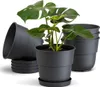 Plastard Blumentöpfe Milano 5er Set Ø 28 cm Anthrazit mit Produktbild-Vorschau 1