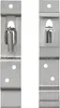Set di 2 morsetti per targa in robusto acciaio inox Benson Anteprima dell’immagine prodotto 1