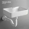 Lavabo da appoggio rettangolare Vetroceramica 47 cm Bianco Anteprima dell’immagine prodotto 4
