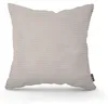 Sierkussen breed ribfluweel Zandsteen 45 × 45 cm Productafbeelding-voorbeeld 1