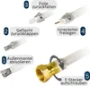 PremiumX 25m Mini Koaxial Sat Kabel 4mm Weiß Koax Produktbild-Vorschau 6