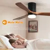 Zimilo 52 Zoll Deckenventilator mit LED Licht, Holzflügel, Produktbild-Vorschau 3