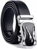 A black leather belt with a silver buckle featuring a jaguar emblem. Anteprima dell’immagine prodotto