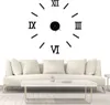 A modern living room scene with a couch and coffee table, featuring a large wall clock with Roman numerals. Náhľad obrázku produktu