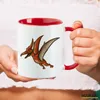 Huuraa Kaffeetasse Pteranodon Dinosaurier 330ml Rot Keramik Produktbild-Vorschau 3