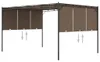 vidaXL Gartenpavillon mit Seitenvorhang 4x3x2,25 m Taupe Produktbild-Vorschau 8