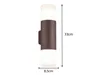TRIO-Leuchten HOOSIC applique BH 8,50x33 cm marrone Lampada Anteprima dell’immagine prodotto 5