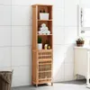 Szafka łazienkowa 42x29x182 cm orzech lity Podgląd zdjęcia produktu 8