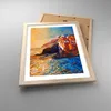 Gerahmtes Poster - Rahmen in heller Eiche - Manarola Bunt Produktbild-Vorschau 3