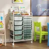 Kostway, vozík na kolečkách s perforovanou deskou, vozík s Náhled obrázku produktu 9