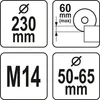 Yato YT-82990 Coperchio accessorio per smerigliatrice Anteprima dell’immagine prodotto 3