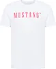 MUSTANG Herren, T-Shirt STYLE ALEX C LOGO TEE, L, Weiß, Produktbild-Vorschau 7