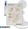A toilet flush valve and its assembly instructions. Produktbild-Vorschau