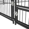 PawHut Chenil extérieur pour Chiens en métal et Tissu Voir les images du produit 9