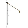 vidaXL Marquise rétractable Manuelle 100 cm Orange/Blanc Voir les images du produit 11