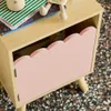 Comodino per bambini decorazione legno 1 anta, Rosa Anteprima dell’immagine prodotto 3