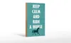 Holzschild Spruch 12x18cm keep calm and ride a horse Pferd Produktbild-Vorschau 1