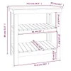 vidaXL Werkbank Weiß 78,5x50x80 cm Massivholz Kiefer Produktbild-Vorschau 8