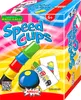 The image shows the front and side of the Speed Cups board game box, featuring colorful graphics and illustrations of the game components. Produktbild-Vorschau