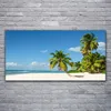 Glasbilder 120x60 Wandbild Druck auf Glas Strand Palmen Produktbild-Vorschau 1