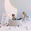 MISIOO Míčkový bazén pro miminka – kulatý míčkový bazén z Náhled obrázku produktu 3