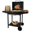 SunJas Holzkohlegrill CA-6146 Grillwagen Temperaturanzeige Produktbild-Vorschau 9