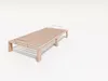 Gigapur G56 Massivholz-Bett 100x200 cm – Kiefer Natur Produktbild-Vorschau 2