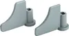 Two gray dough hooks for a bread maker are shown against a white background. Náhľad obrázku produktu