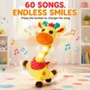 Jirafa de peluche interactiva con música, funciones de Vista previa de la imagen del producto 4