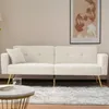 Schlafsofa 175x64cm  Samt Weiß mit Bettfunktion Tagesbett Produktbild-Vorschau 9