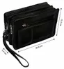 Leder Handgelenktasche Reise Handtasche kleine Produktbild-Vorschau 5