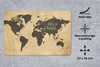 MuchoWow® Mauspad Mousepad Weltkarte - Vintage - Zitat Produktbild-Vorschau 2