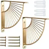 Solidchoice - Zestaw 2 złotych wsporników do półek Podgląd zdjęcia produktu 1
