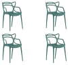 Set mit 4 Plastikstühlen KATO, Petroleum Produktbild-Vorschau 1
