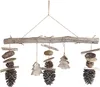 Holz Mobile Fensterdekoration Hänger Baum Tannenzapfen Produktbild-Vorschau 1