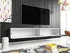 TV stolík CERIEE 180 - biely / biely lesklý Náhľad obrázku produktu 3