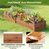 COSTWAY Potager surélevé en bois, 240 x 60 x 25 cm, bac à Voir les images du produit 4
