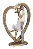 Gilde Skulptur, Herz, "Paar im Herz", Paarmotiv, Kunstharz, Voir les images du produit 2