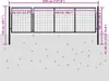 vidaXL Gartentor aus Stahl 350 x 100 cm Anthrazit Produktbild-Vorschau 4