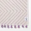 HOMESCAPES Badematte flieder mit Zickzack-Muster - Produktbild-Vorschau 5