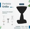 TexDeko Stehtischhussen Premium mit Schleifenband für Produktbild-Vorschau 2