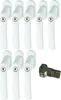ABUS FG200 W SB abschließbarer Fenstergriff, weiß im Set 8 Produktbild-Vorschau 1