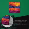 Coloray Uhr auf Leinwand 30x30 cm Wand Uhr Dekoration Produktbild-Vorschau 5