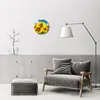 Glasuhr Wanduhr Küchenuhr Echt-Glas 30fi cm Sonnenblumen Produktbild-Vorschau 4